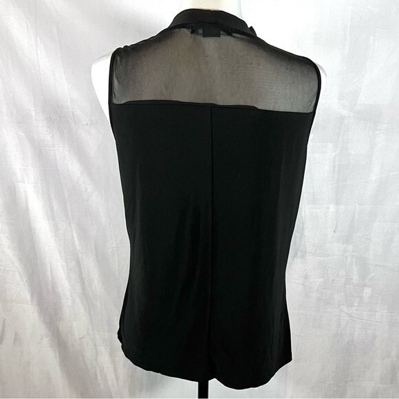 Adele & May black sheer yoke top size medium - Picture 3 of 4